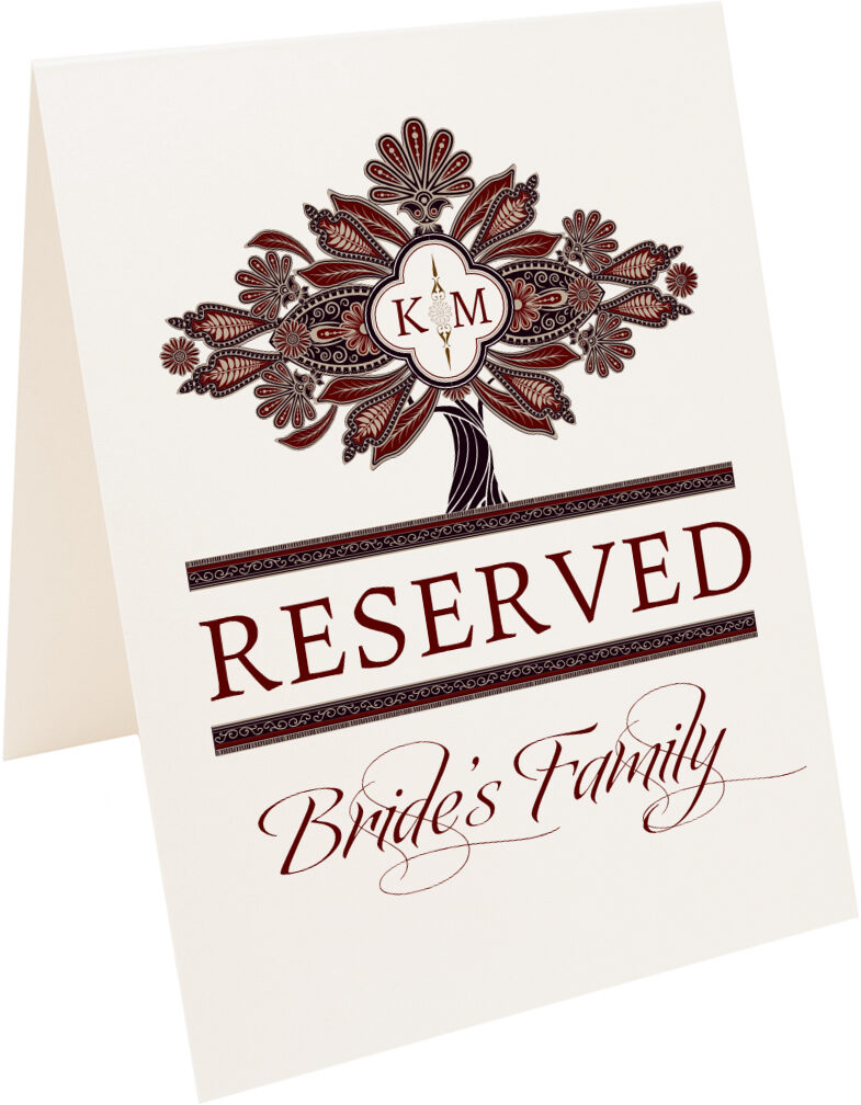 Ananda Tree Indian Table Names, Wedding Table Names, Wedding Table Cards Documents and Designs